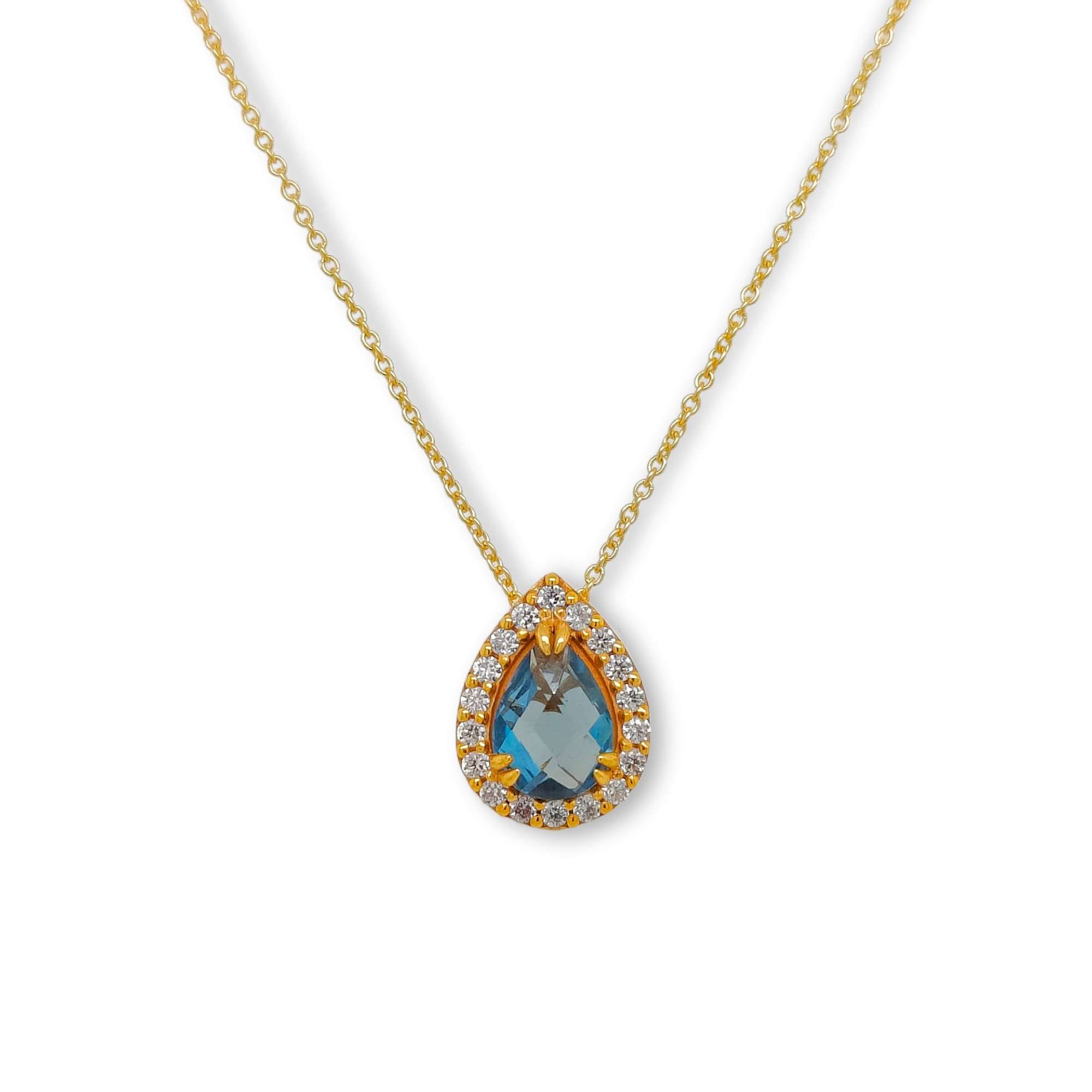 Κρεμαστό London Blue Topaz