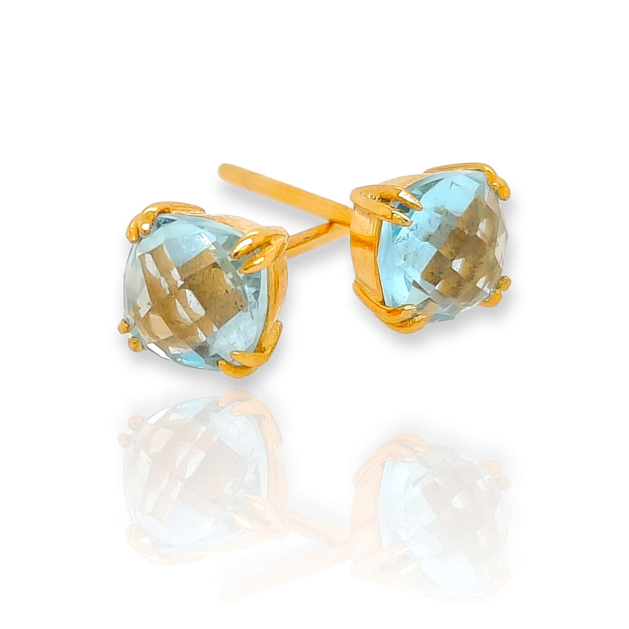 Σκουλαρίκια με Sky Blue Topaz