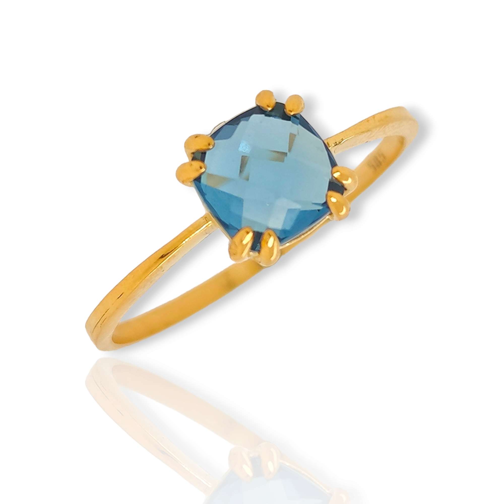 Δαχτυλίδι με London Blue Topaz