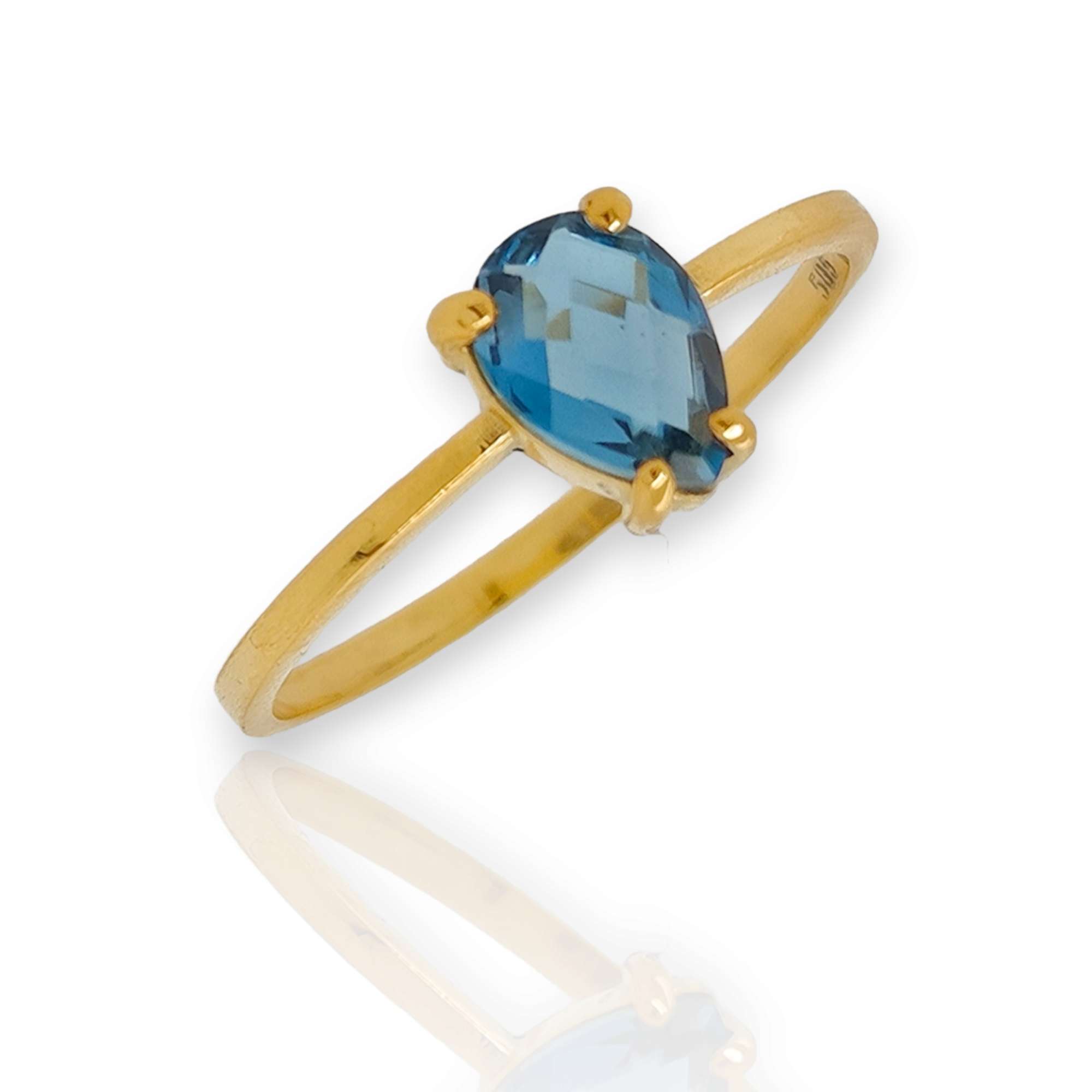 Δαχτυλίδι με London Blue Topaz