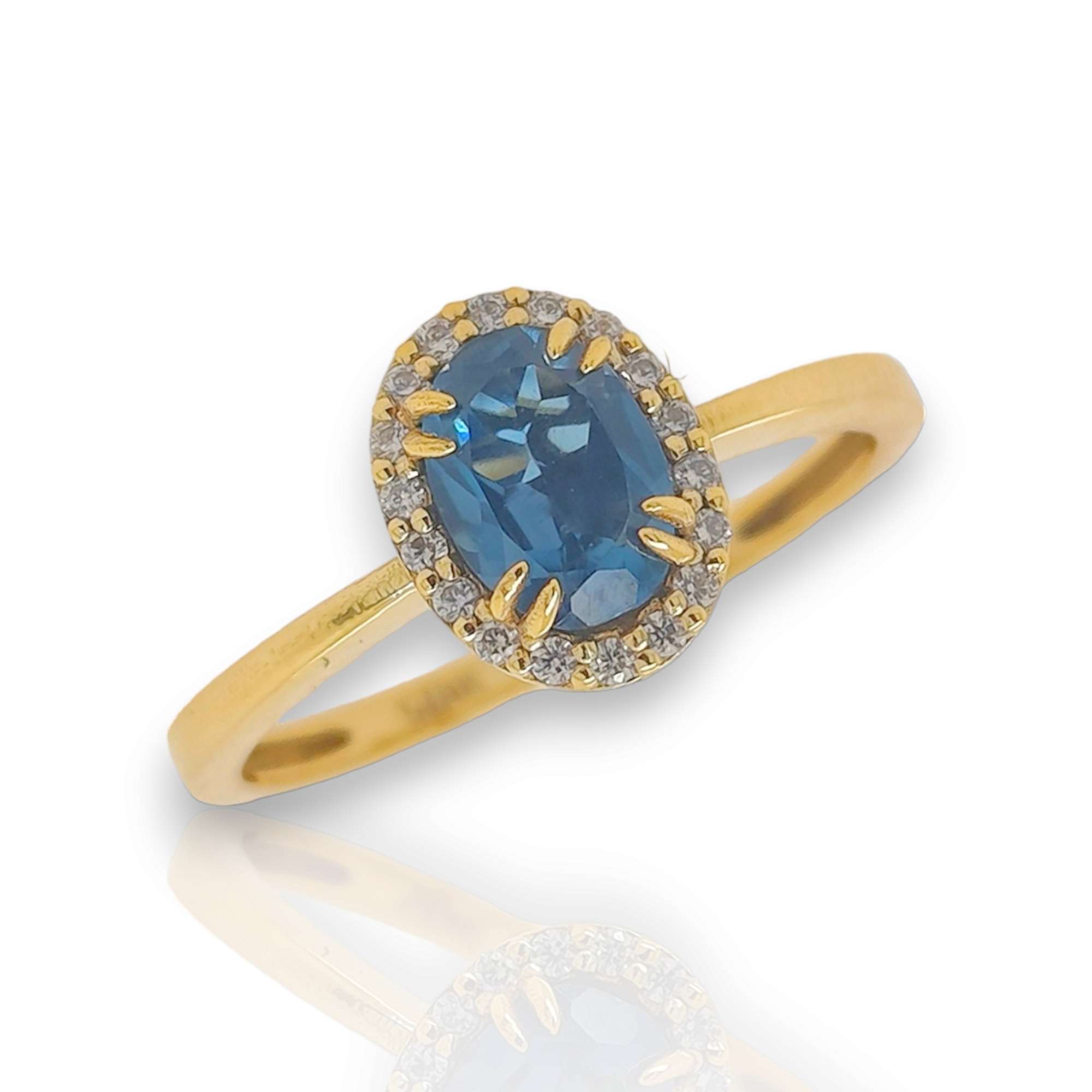 Δαχτυλίδι με London Blue Topaz