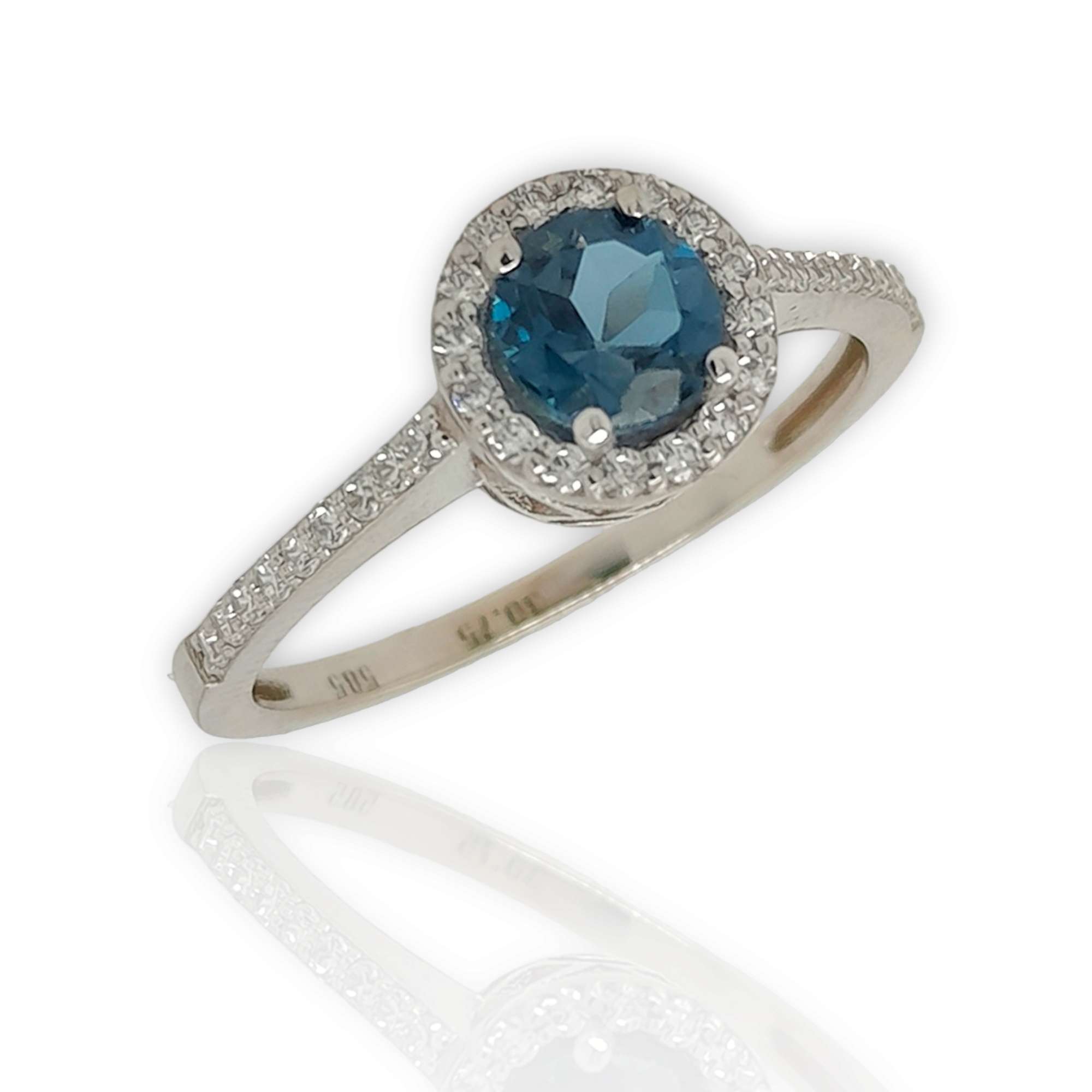 Δαχτυλίδι με London Blue Topaz