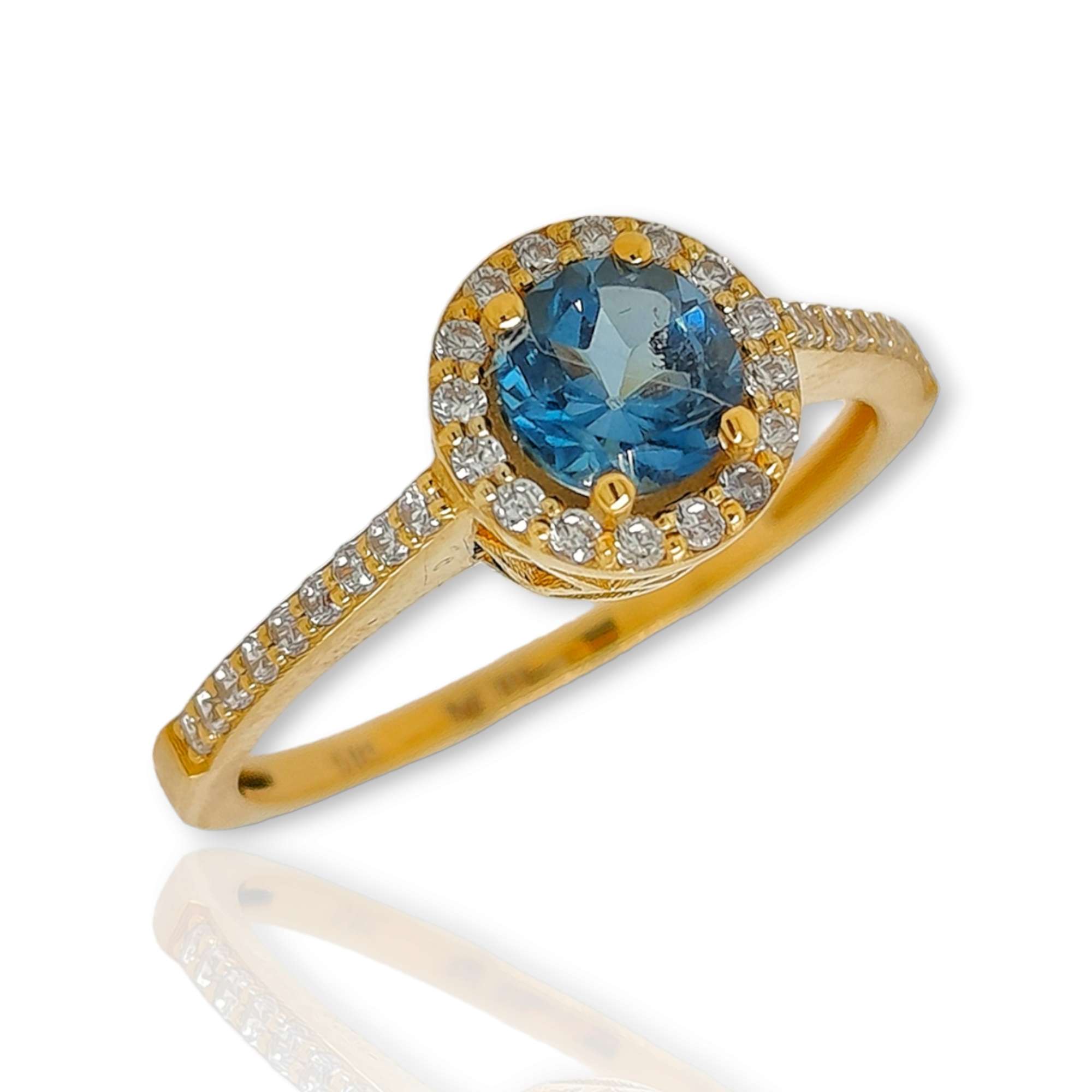 Δαχτυλίδι με London Blue Topaz