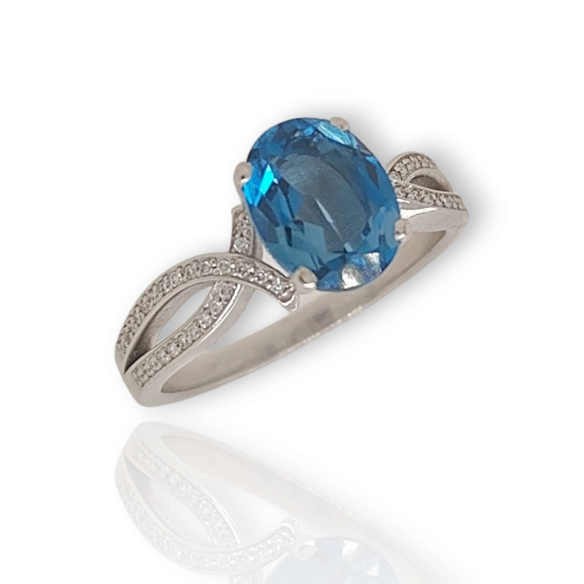 Δαχτυλίδι με London Blue Topaz
